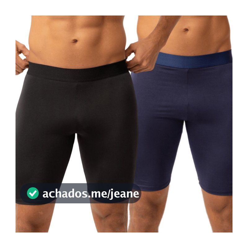Kit 2 Bermuda Térmica Masculina Segunda Pele Compressão Proteção Uv 50+ Anti Assaduras Para Esportes