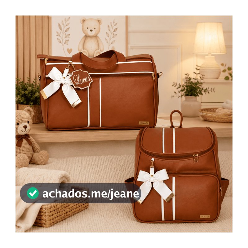 Kit Bolsa Maternidade Menino/Menina Bag e Mochila New York - 02 Peças