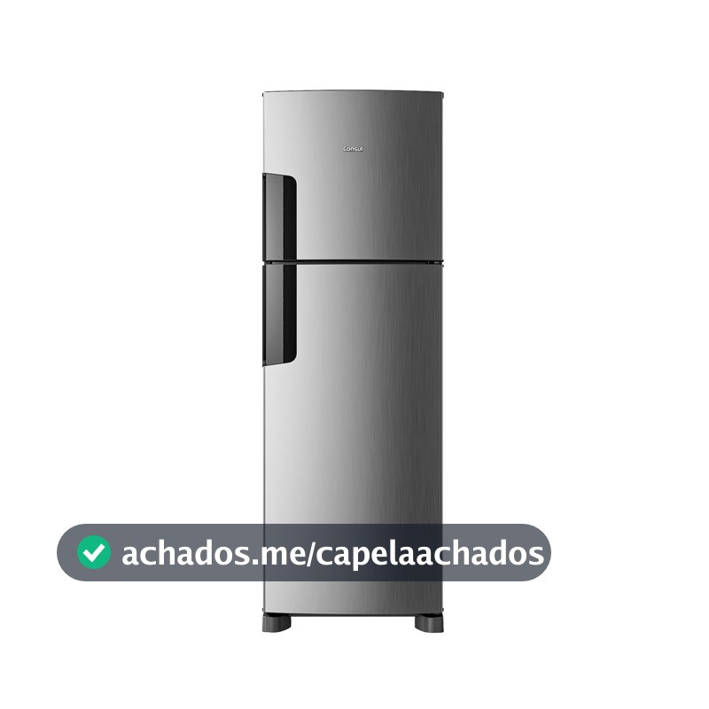 Geladeira Frost Free Duplex Consul 377 Litros cor Inox - CRM44MK