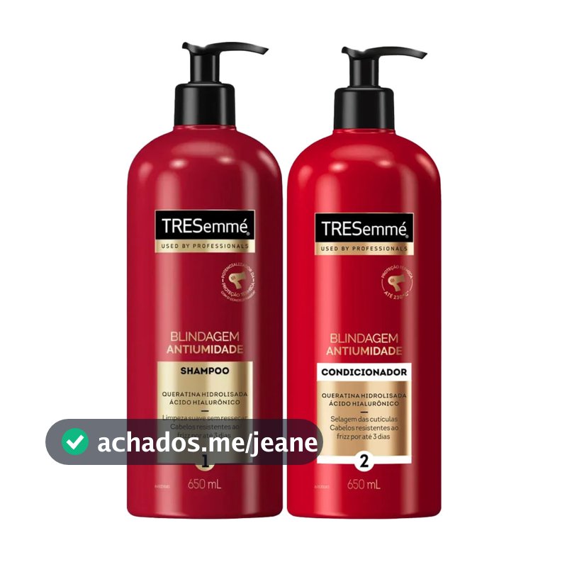 Kit Shampoo + Condicionador Tresemmé Blindagem Antiumidade 650ml
