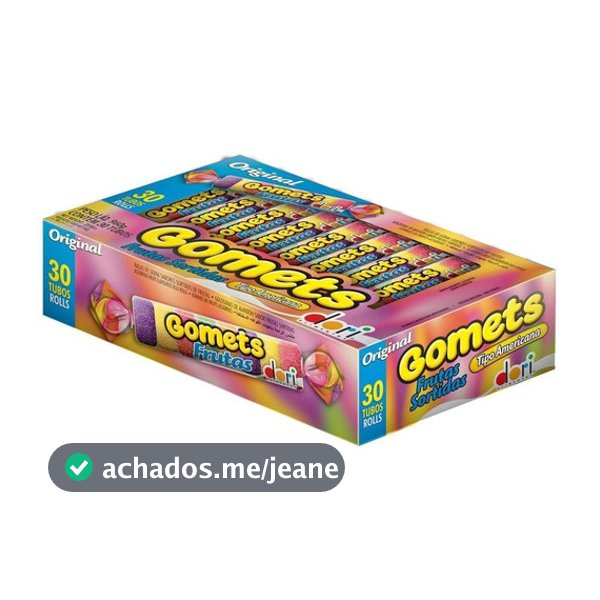 Bala De Goma Tubo Gomets Frutas Dori Caixa 30un De 32g
