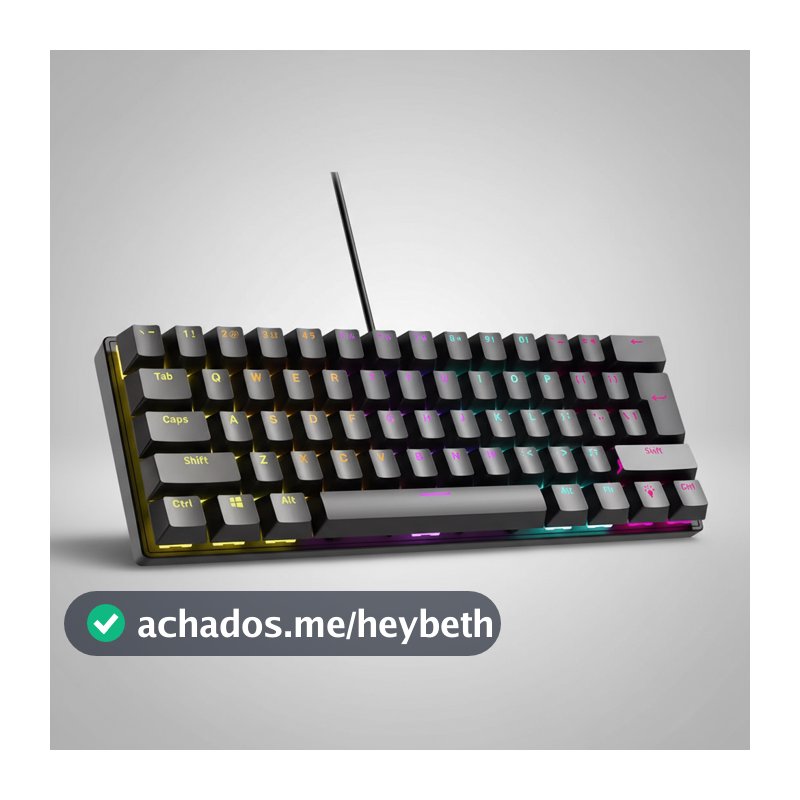 Teclado Gamer Mecânico USB Com Fio 60% 100% 63 104 Teclas T61 RGB Switch Red Blue PC NOTEBOOK PS5
