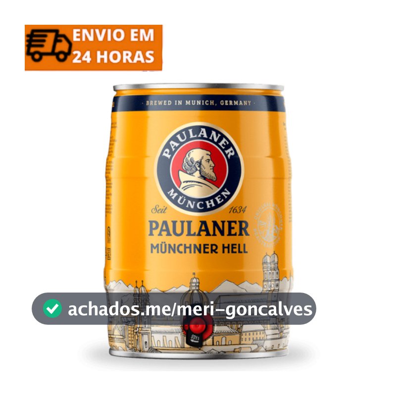 Cerveja Alemã Paulaner Münchner Hell Barril 5L