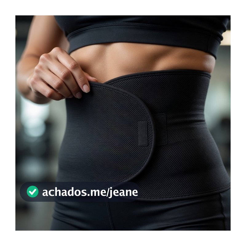 LIGHT Cinta Faixa Abdominal Unissex Ajustável Térmica Postura Treino E Alívio