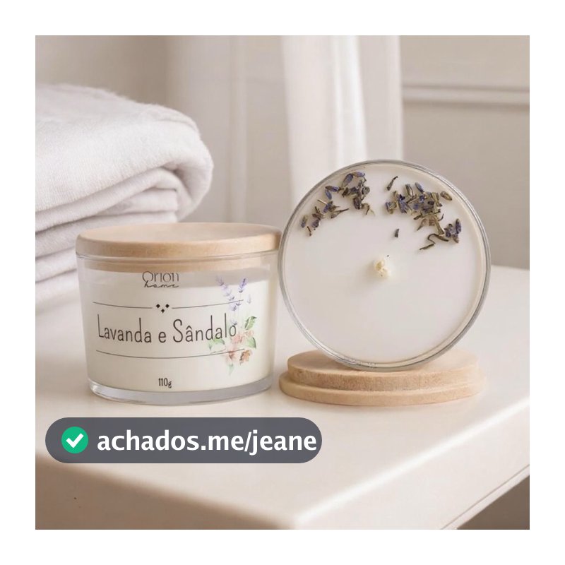 Vela aromática  artesanal PREMIUM 110g - Vários Aromas - OFICIAL Com especiarias e tampa de madeira CLASSIC