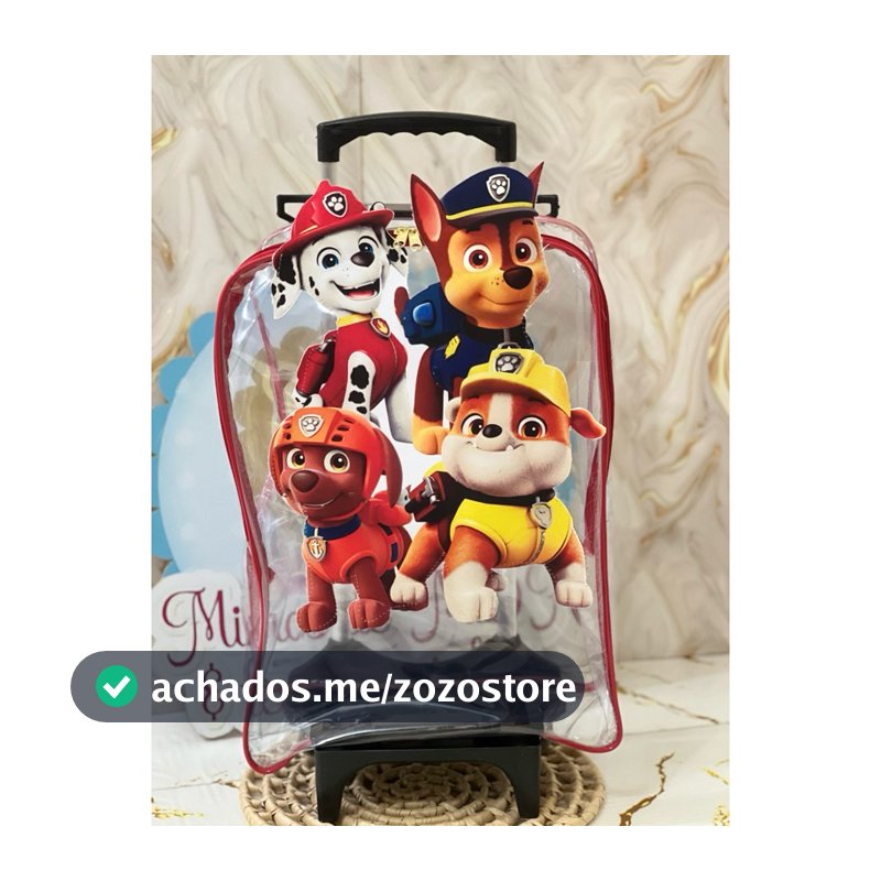 5 mochila de carrinho / rodinha 3D pra festa