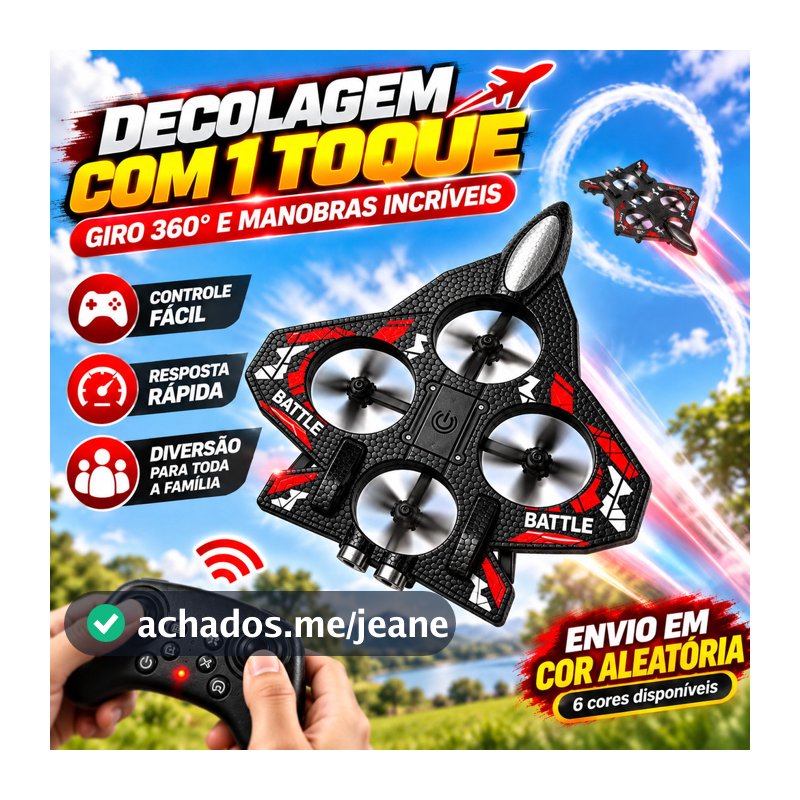 K500 MAX RC Fighter Jet Brinquedo com Giro 360°, Avião de Controle Remoto Inteligente com Suspensão Automática para