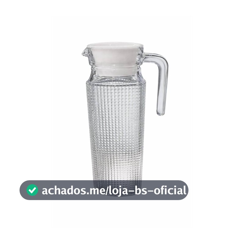 JARRA DE VIDRO COM TAMPA 1L