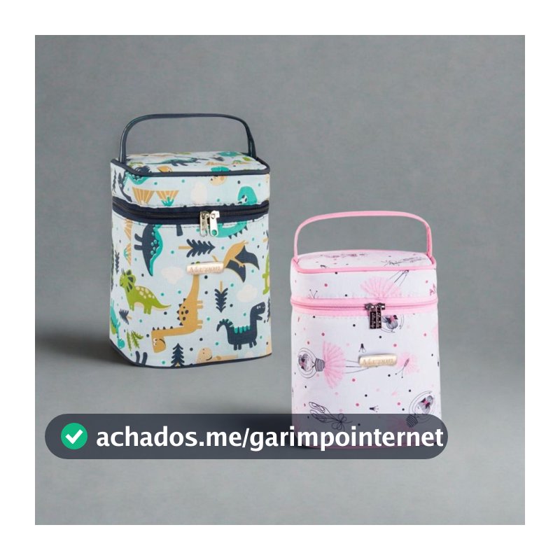 Porta Mamadeira Térmico(compativel com a mamadeira AVENT) Dinossauro/Bailarina