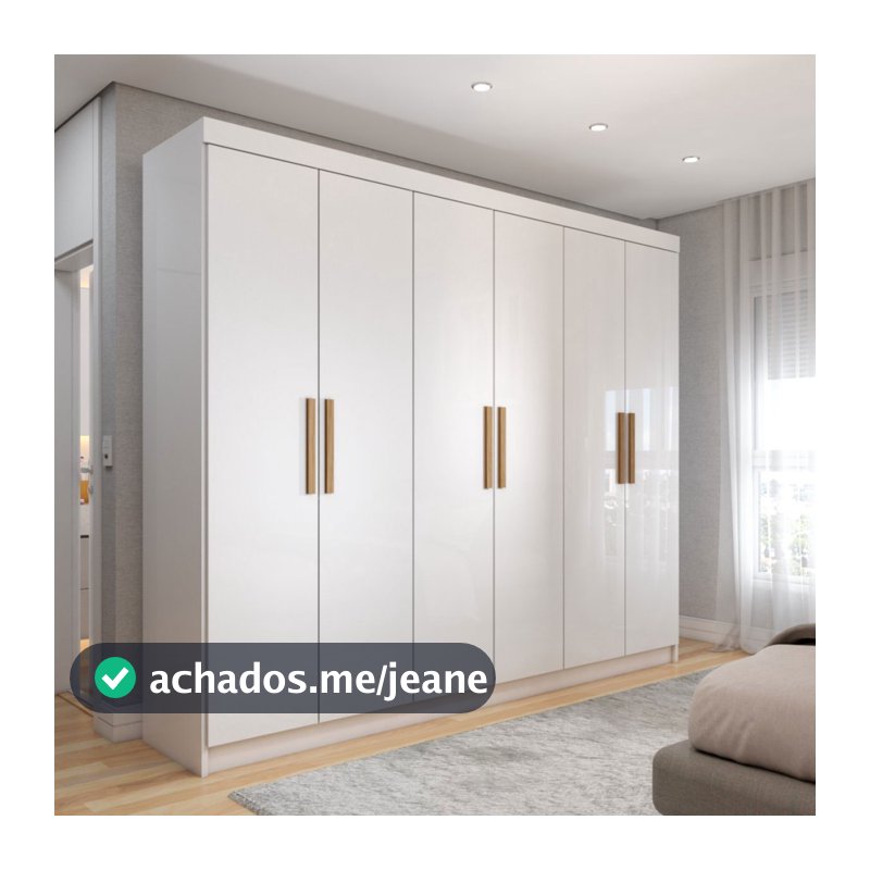Guarda-Roupa Casal Aurora Radiante 6 Portas 2 Gavetas - Panorama Móveis