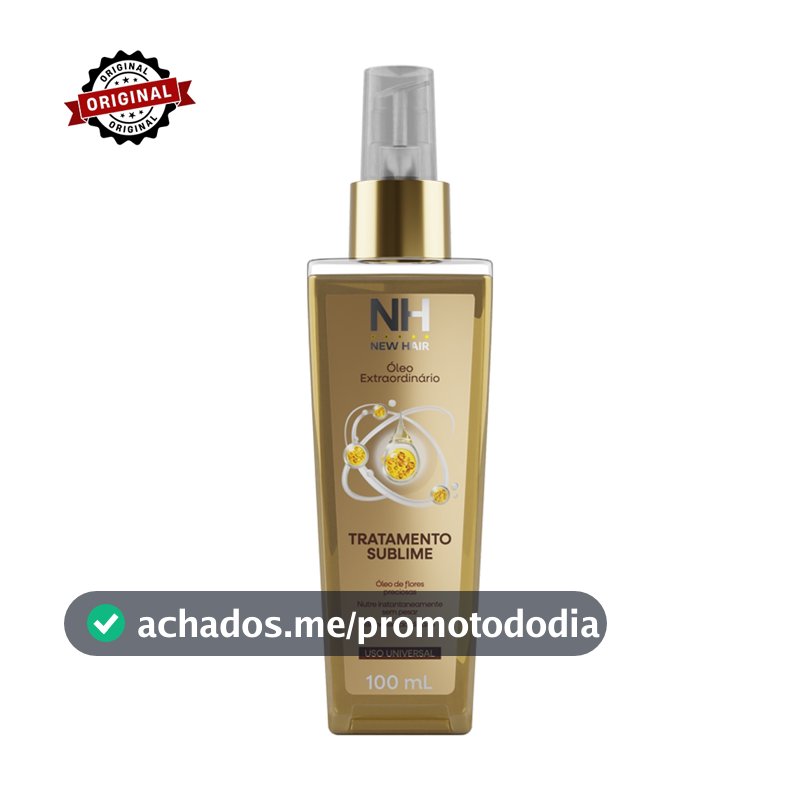 Óleo Extraordinário - Tratamento Sublime 100ml NEW HAIR | Hidrata, nutre e finaliza