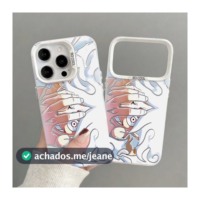 Capa Capinha Para iPhone17 16 15promax plus 12 13 14 11 7+ 8+ XsMax com estampa de personagem animes T00632