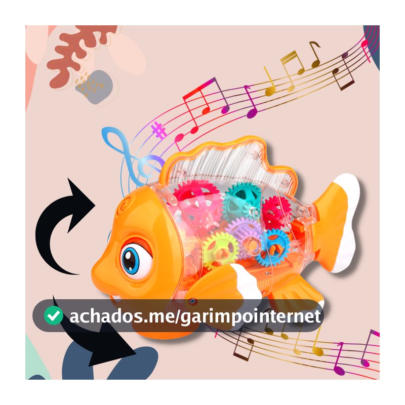 Brinquedo Peixe Nemo Com Luzes E Som