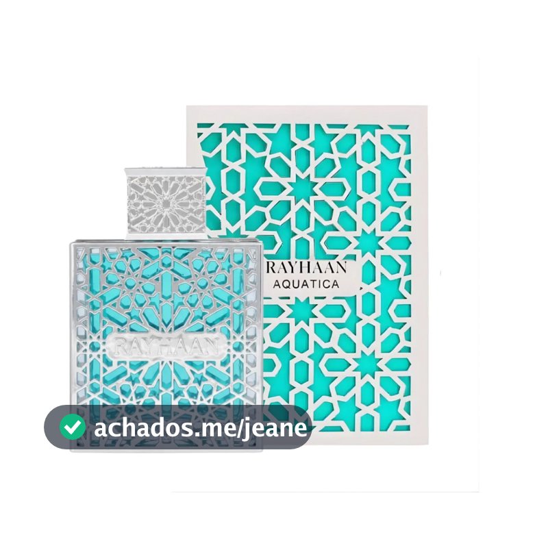 Perfume Árabe Masculino Rayhaan Aquatica EDP 100ml Original Importado