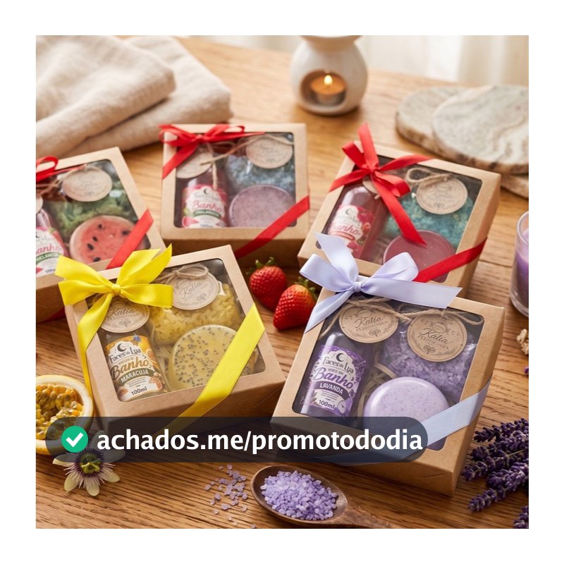 Kit Presente Spa Artesanal Geleia Sabonete Escalda Pés