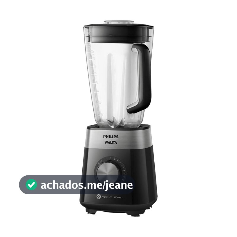 Liquidificador Série 5000 Jarra Inquebrável Philips Walita 3 Litros 1200W - Preto
