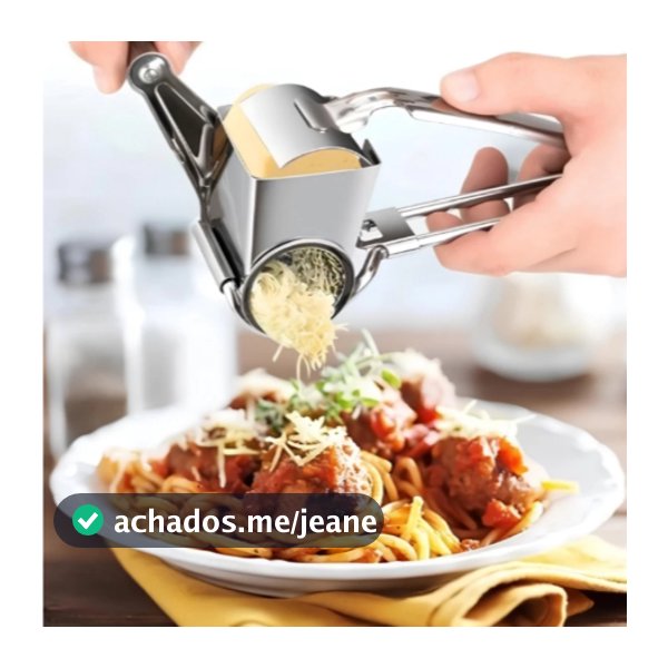 Ralador De Queijo Em Aço Inox Profissional Triturador Manual Super Prático