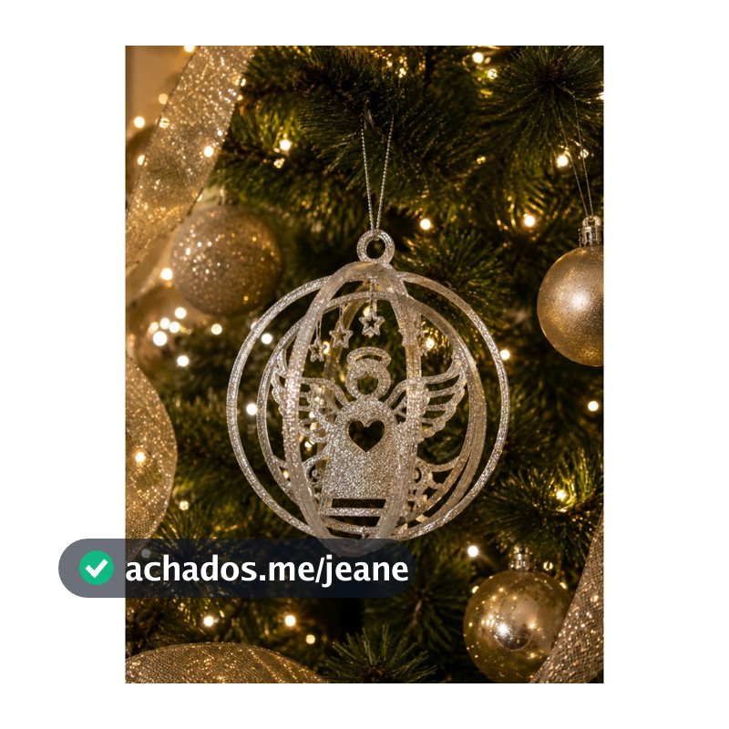Kit 6 Bolinhas Natal 8 cm Brilhante Enfeite Árvore Decoração Envio Imediato