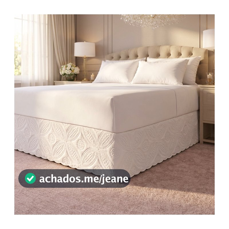 Saia Box Marie Microfibra Padrão Casal Queen King Cama Box Decoração Elegante Quarto Sofisticado