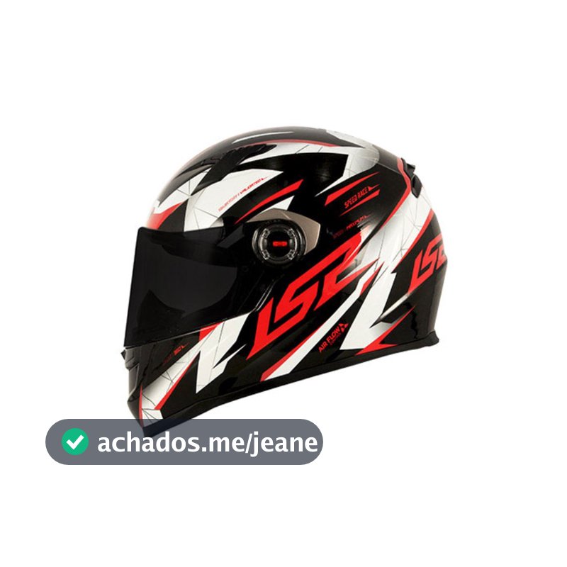 Capacete LS2 FF358 Draze Preto e Vermelho
