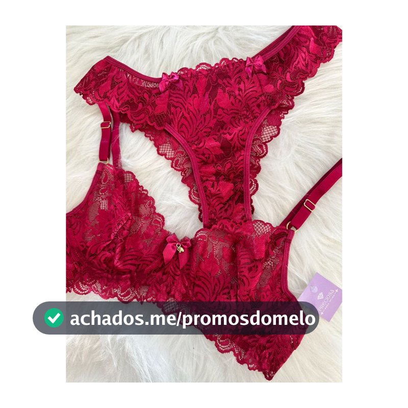 CONJUNTO DE LINGERIE SEM BOJO COM ARO RENDADO COM FIO RENDA FORRADO EM MICROFIBRA MODA INTIMA