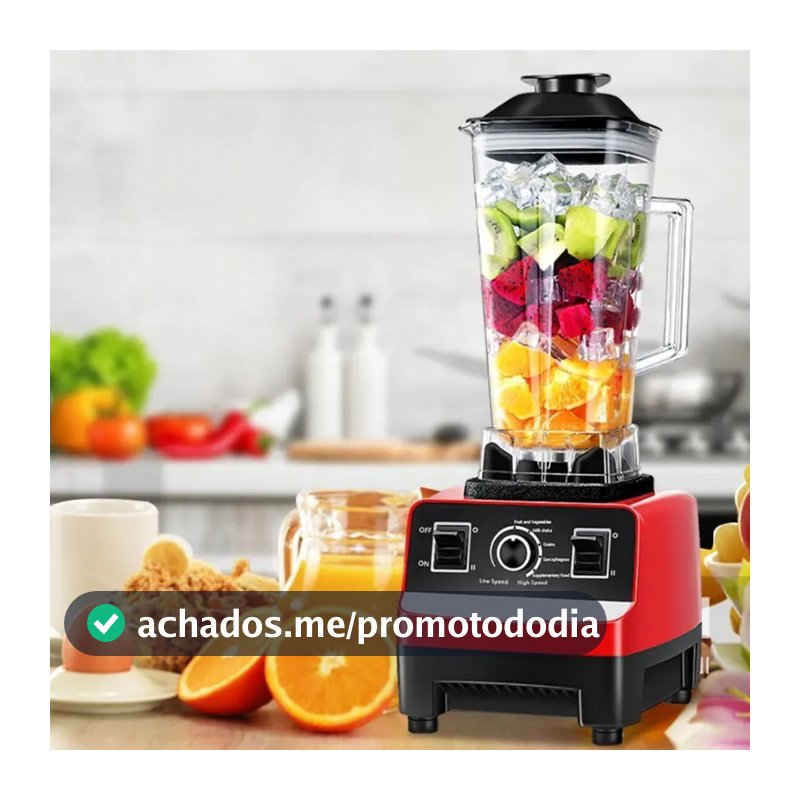 Liquidificador De Frutas E Vegetais Triturador 4500W 2L 110V/220V Universal Alta Performance