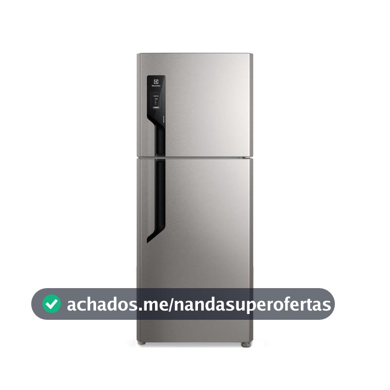Geladeira Electrolux Frost Free 432L Efficient AutoSense Duplex Inox Look (TF70S)