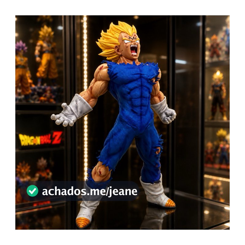 Action Figure Majin Vegeta Auto Destruição 28Cm Dragon Ball Z Banpresto