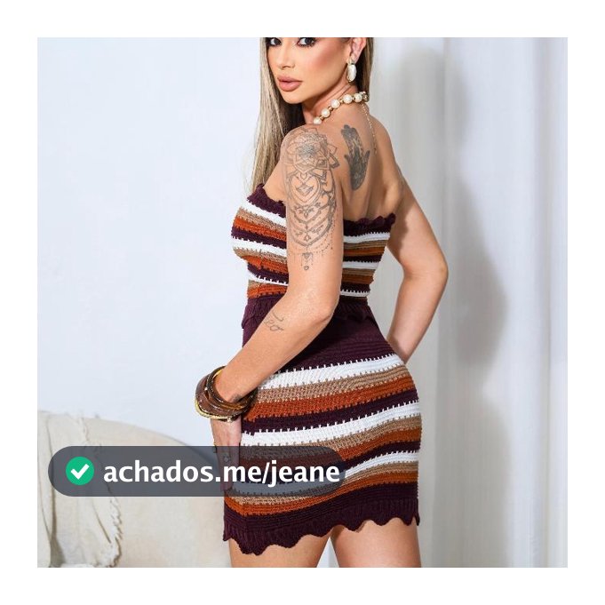 Conjunto Feminino Tricot Modal Cropped Top Tomara Que Caia+Saia Listrada Primavera Verão Estiloso