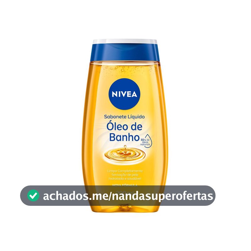 Sabonete Líquido Corporal Óleo de Banho Nivea 200ml