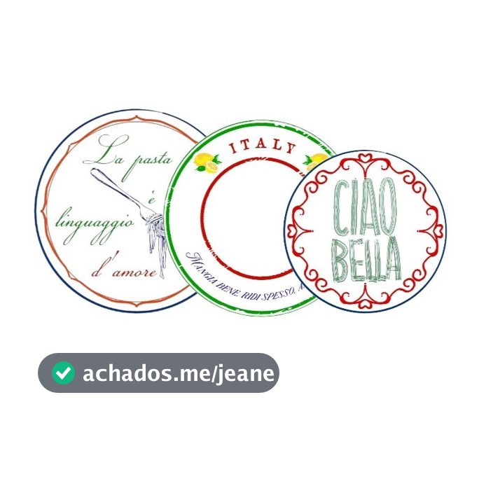 coleção itália pratos