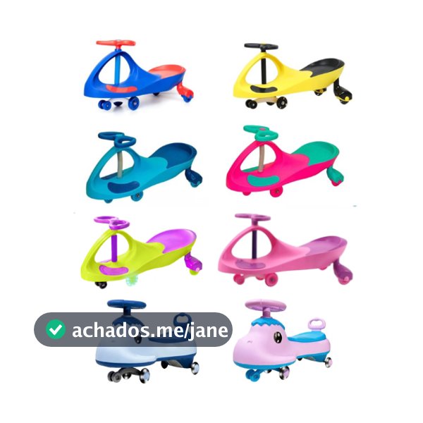 Carrinho de Rolimã Super Car com Led Suporta até 100kg Unitoys