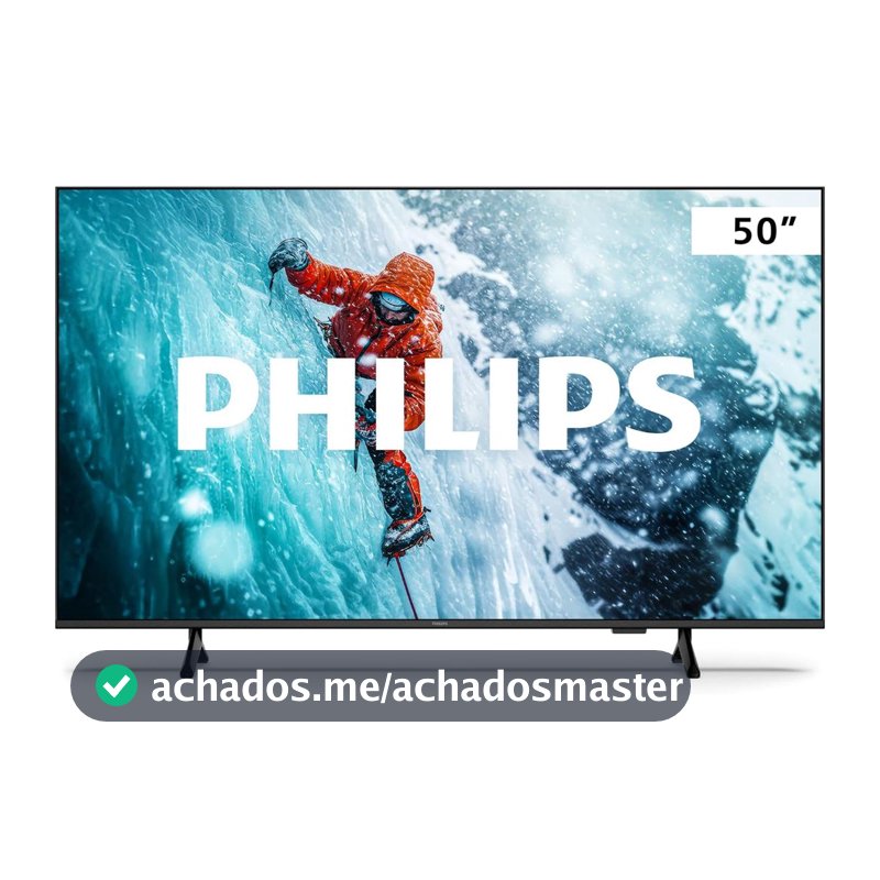 Smart TV 50" Philips 4K 50PUG7300 Bluetooth HDR Dolby Atmos HDMI USB Wi-Fi