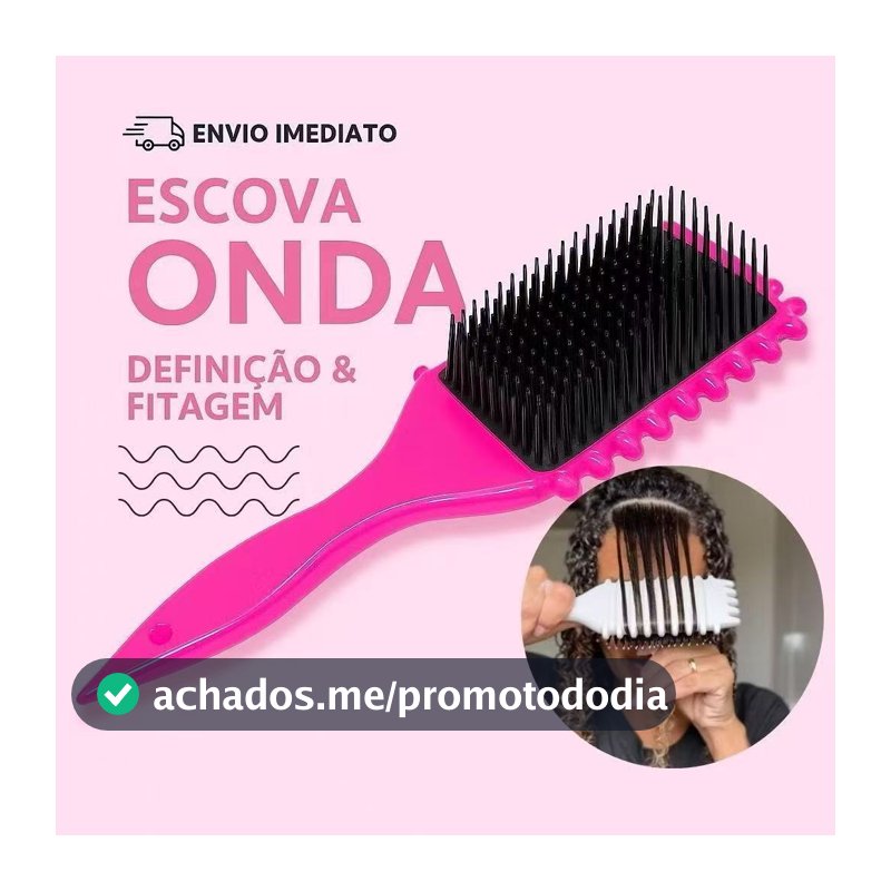 Escova Onda Finalizadora Beauty Flash Definição de Cachos e Finalização para Cabelo Cacheado Crespo Imperio