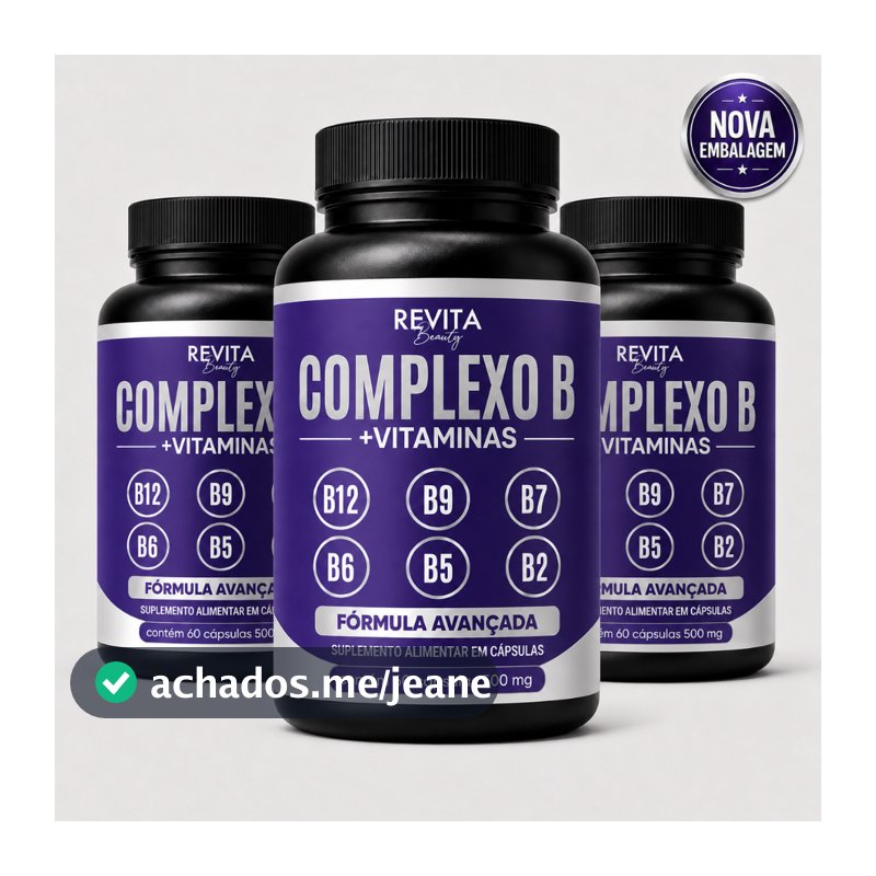 Complexo B Vitaminas B12 | B6 | B9 Forma Ativa B12 (Metilcobalamina) B6 B9 (Metilfolato) - 60 caps