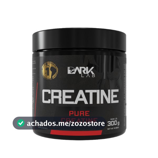 Creatina Monohidratada Pura 300g Dark Lab - 100% Pura