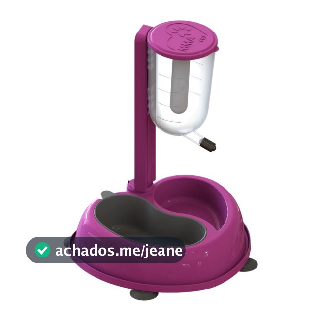 Comedouro com Bebedouro automatico duplo para cães e gatos