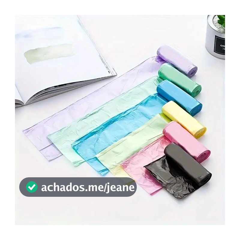 600 Kit Refil Cata Coco Sacolas Saquinhos Biodegradável Prático Para Pet Rolo Saquinho