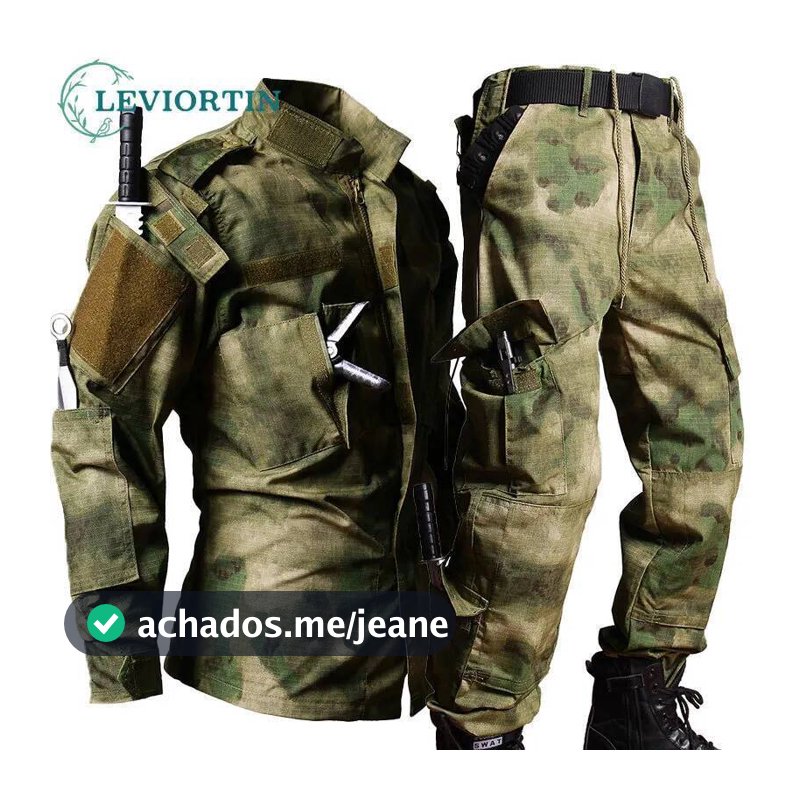 Uniforme Tático Masculino Caça Resistente Ao Desgaste Camisas E Calças De Treinamento De Combate Ar Livre CS Equipe Pist