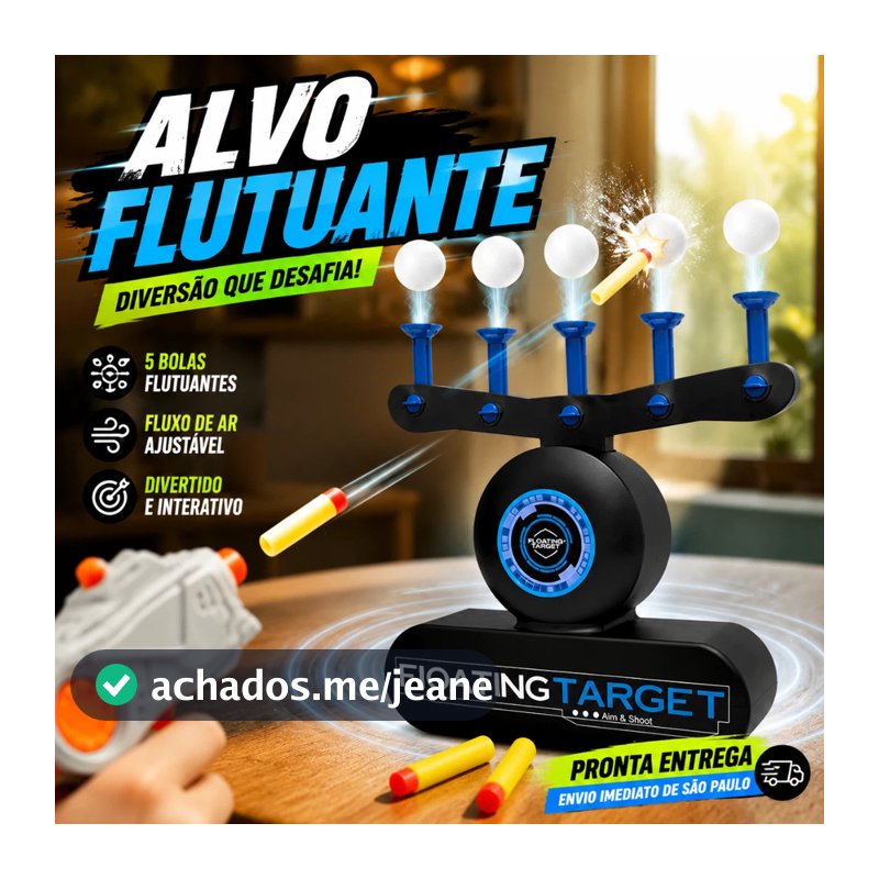 Alvo Flutuante Eletrônico Jogo Floating Airshot De Tiro Com Dardos De Espuma