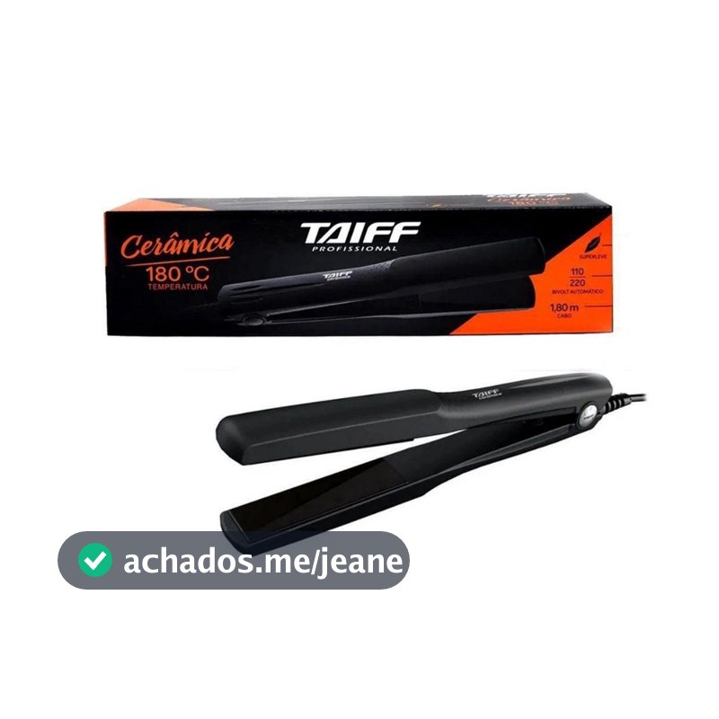 Prancha Alisadora para Cabelo Chapinha Taiff Cerâmica Bivolt