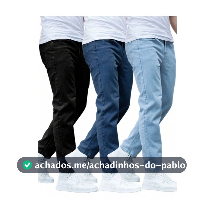 Kit calças jeans masculina skinny com elastano original direto da fabrica NF