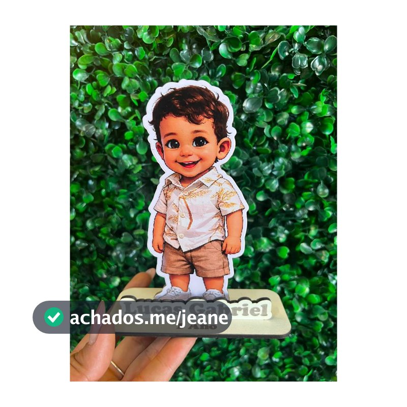 Centro de mesa / lembrancinha em MDF personalizado para festa de aniversário infantil