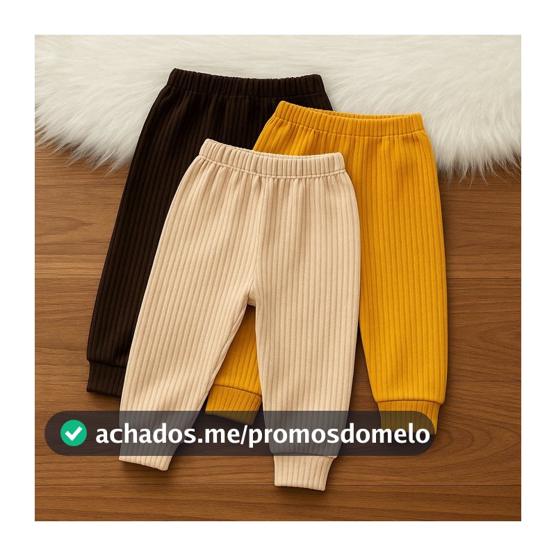Calça Mijão Bebê Unissex Malha Canelada – Conforto E Praticidade