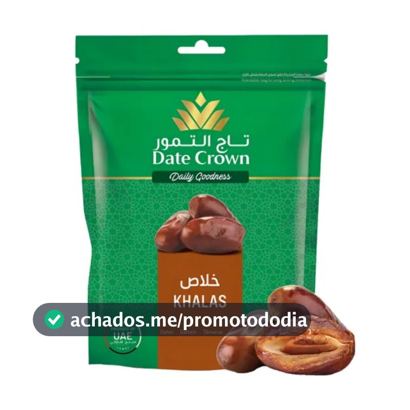Tamaras Khalas Importadas de Dubai Date Crown Pacote 500g