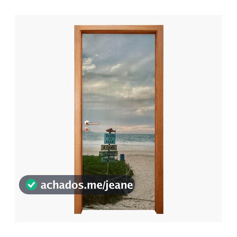 Capa de Porta Mar & Praia Encanto à Primeira Vista Decoração Casa Apartamento