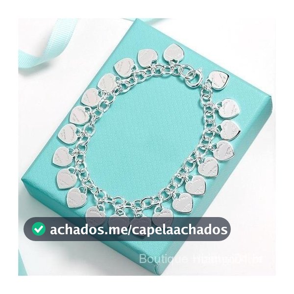 Pulseira com Pingente de Coração Feita de Prata 925 JLEI 63XZ VSF1 1QMI UUUZ