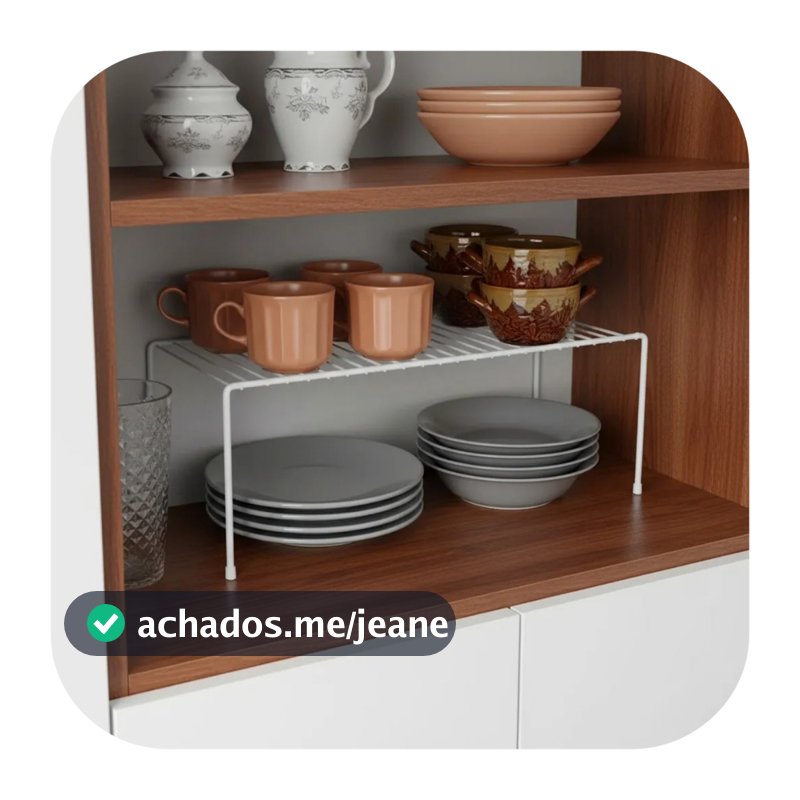 Organizador Armário Cozinha Prateleira Dispensa Aramado 51cm