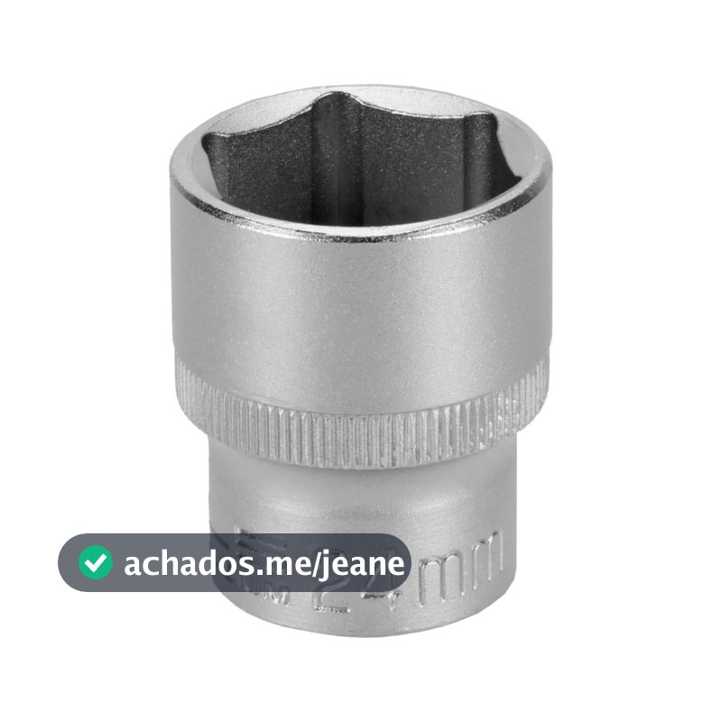 Soquete Sextavado STELS Encaixe 1/2 Cromo Vanádio 24mm 1 Pç