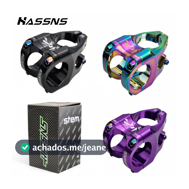 Mesa Mesinha Curta 35mm Guidão Bike Grau Wheeling Hassns Alumínio Original 31.8mm